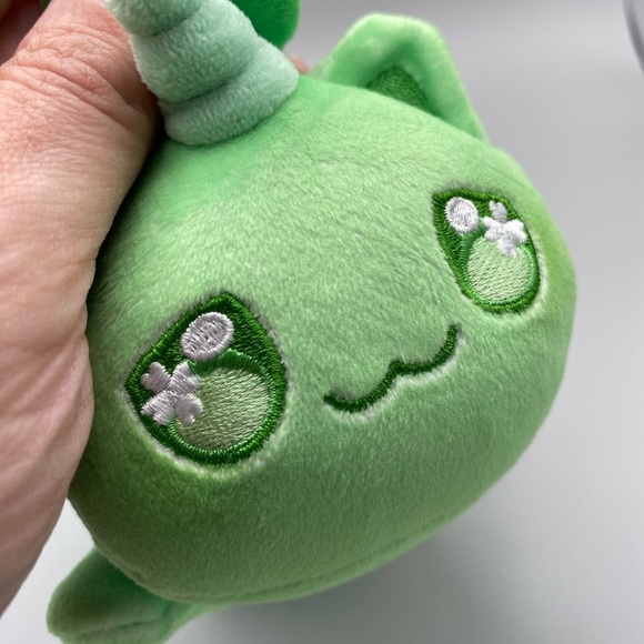 2024 Aphmau MeeMeows Clover GREEN UNICORN CAT 6” L Plush - Picture 5 of 8